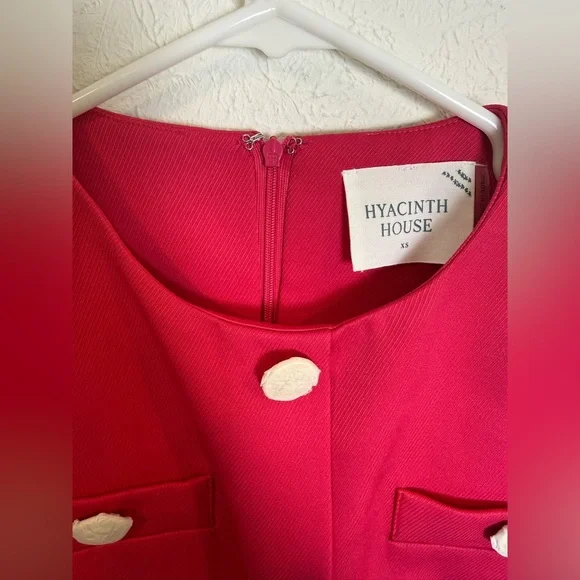 Tuckernuck Hyacinth House Strawberry Veronica Mini Dress XS NWT - Picture 4 of 7